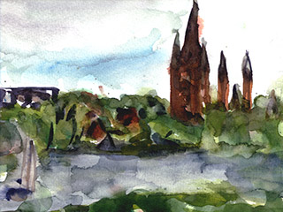 Aquarell Thoemmes_Werder an der Havel 1997